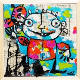 Verk eftir 2.& 3.b. : Àrstíðatöfrakassi;) verður til sýnis à þessari sýningu!