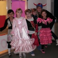 Fólk var skrautlegt á hundraðdagahátíðinni!