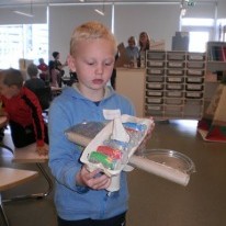 Þarna er t.d. ógurlegur dreki með vængi og allt!