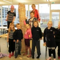 Skakki turninn fullbyggður!