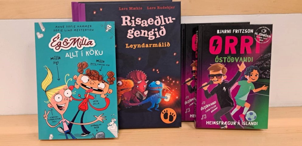 Gjöf á bókasafnið