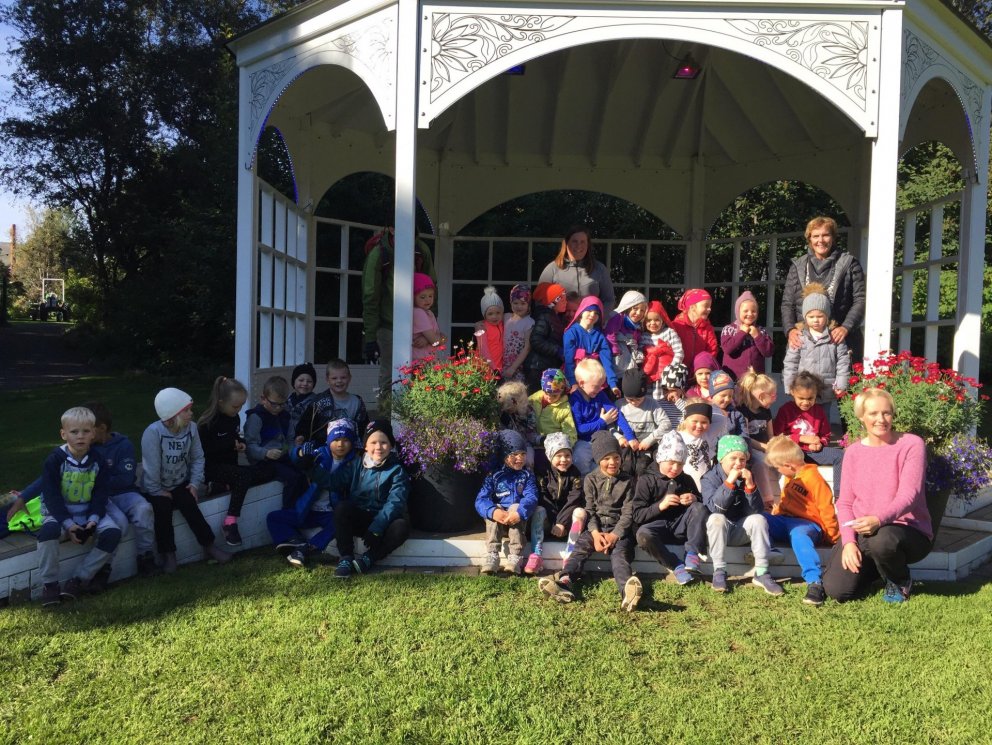 1. bekkur í Lystigarðinum