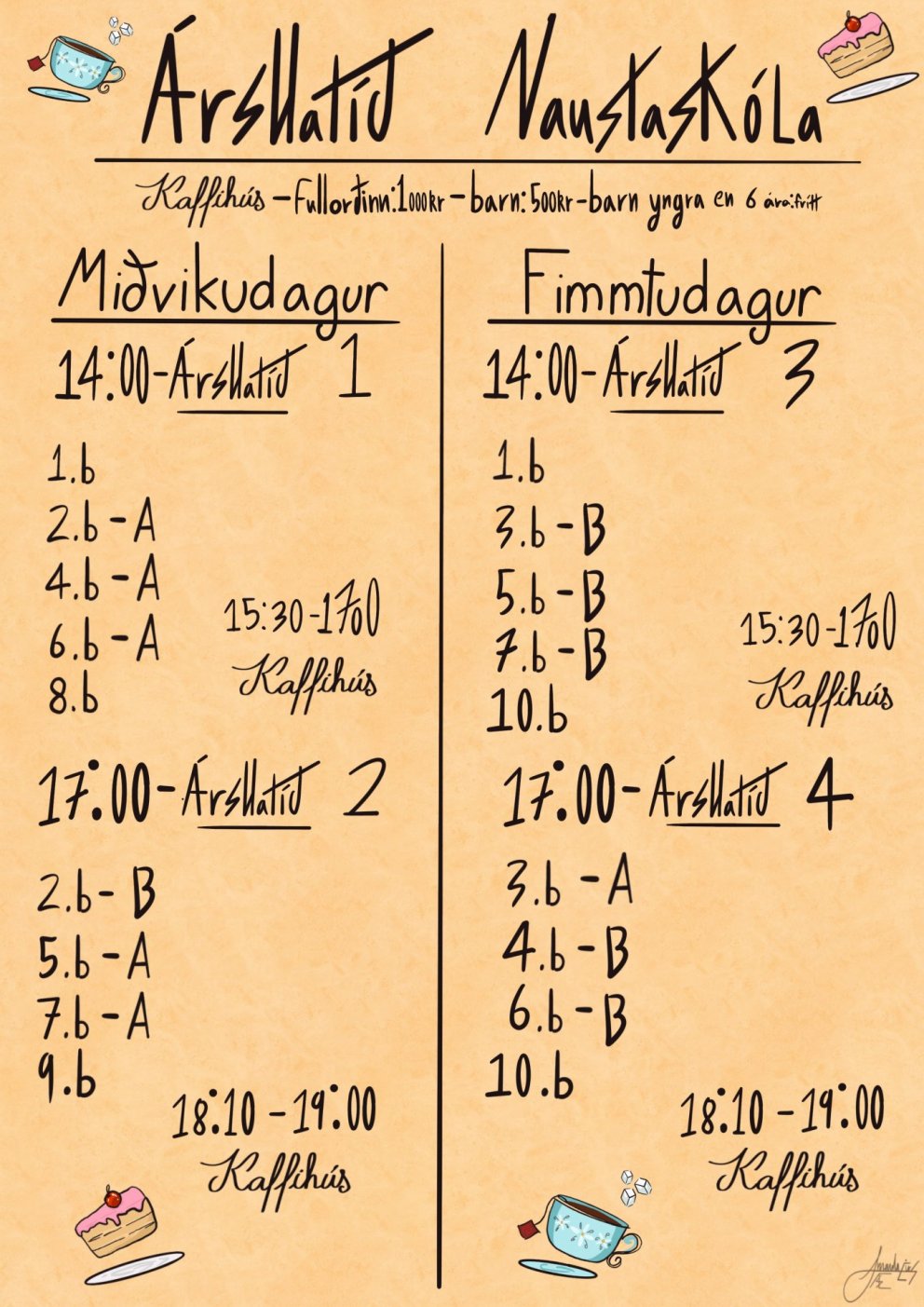 Árshátíð Naustaskóla 6. og 7. apríl