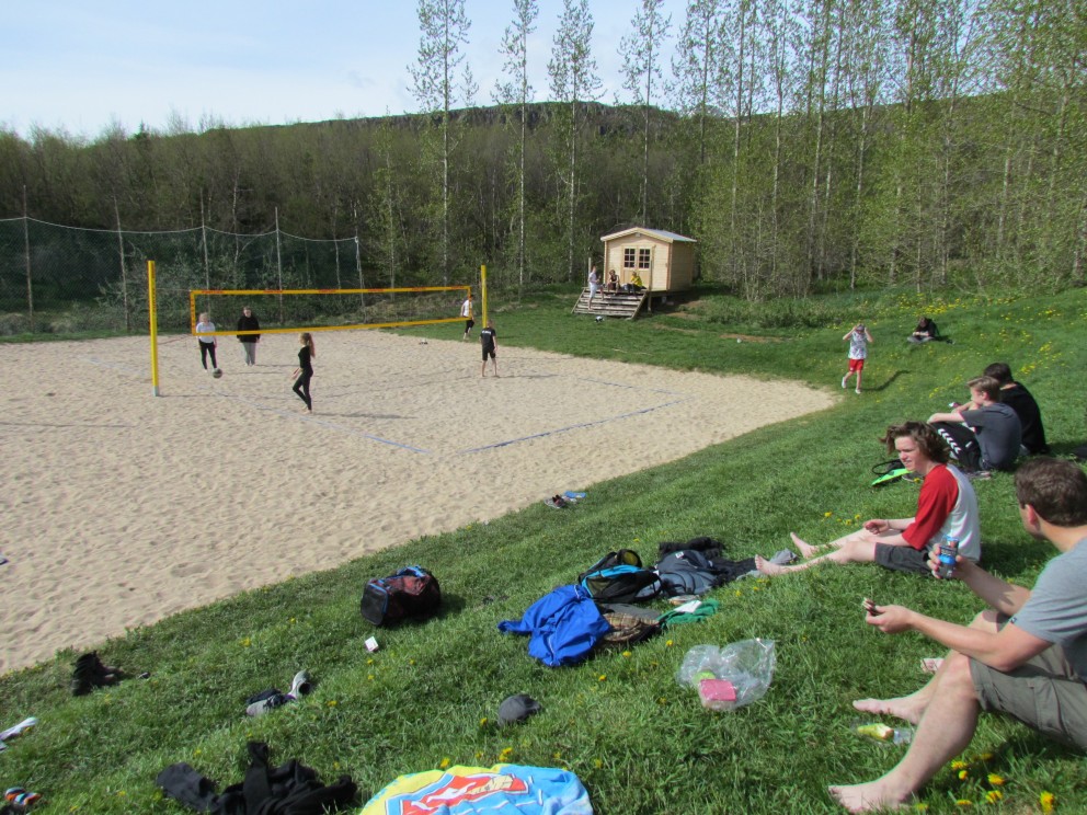 Myndir úr Kjarnaskógi í dag 6.-10. bekkur