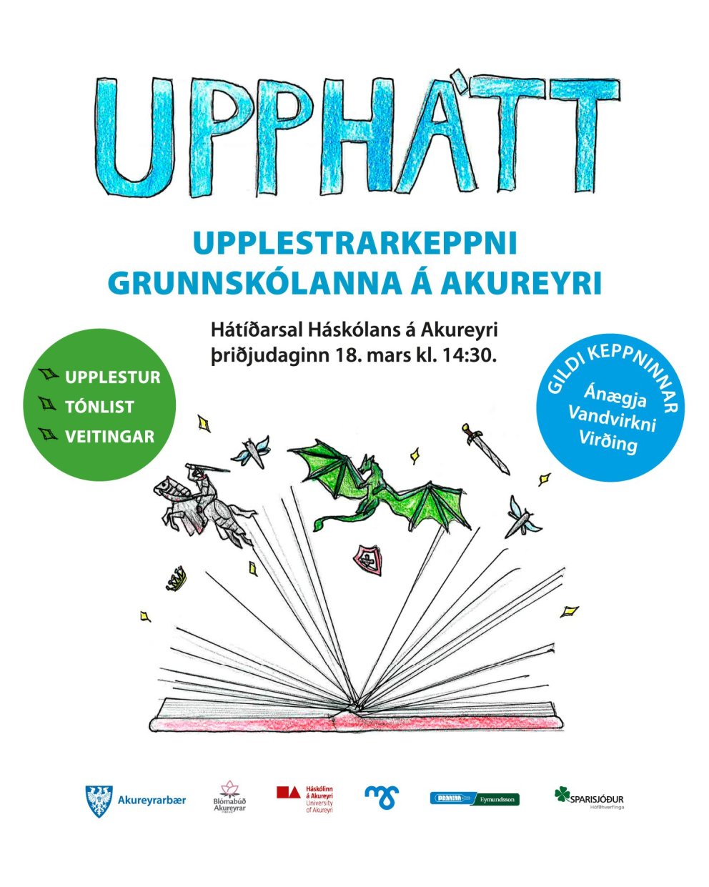 Upphátt upplestrarkeppni grunnskólanna