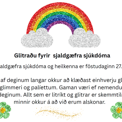 Glitrum saman á morgun, föstudaginn 27. febrúar