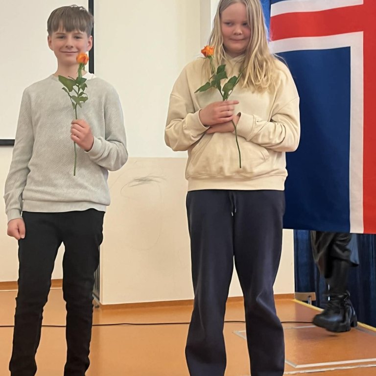 Glæsileg forkeppni Upphátt í 7. bekk