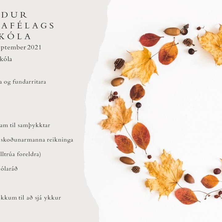 Aðalfundur foreldrafélagsins í kvöld