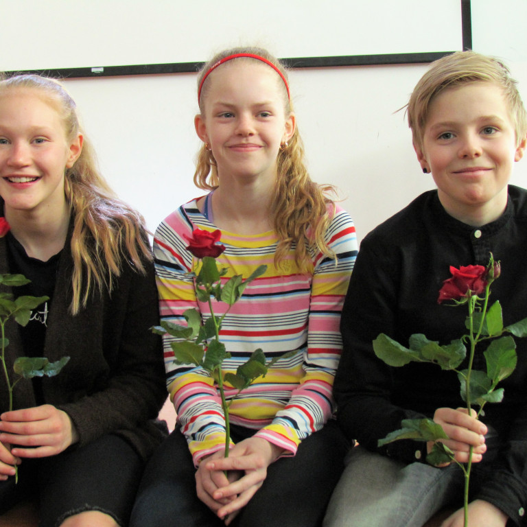 Edda Líney, Lovísa Lea og Róbert Alexander.